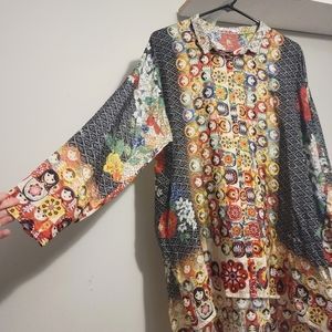 Johnny Was silk blouse size small